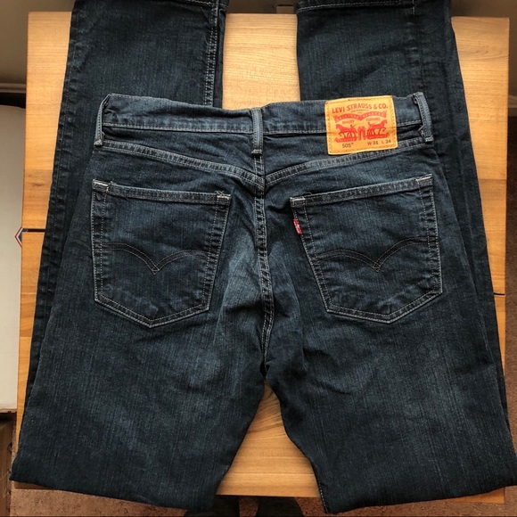 Levi's Other - Levi’s 505 Dark Wash Straight Jean